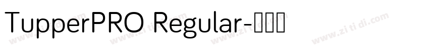 TupperPRO Regular字体转换
